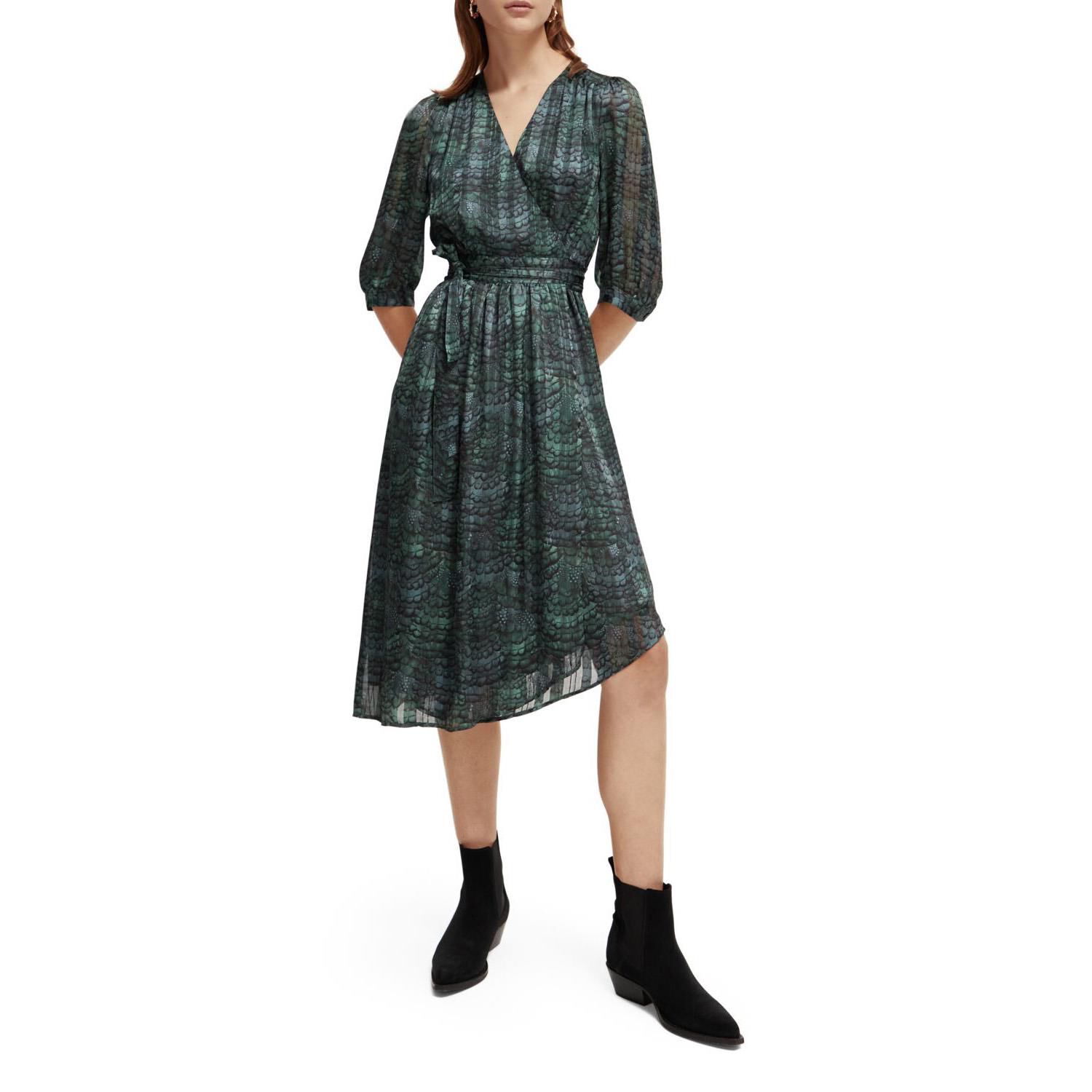 Scotch and soda wrap dress 2025